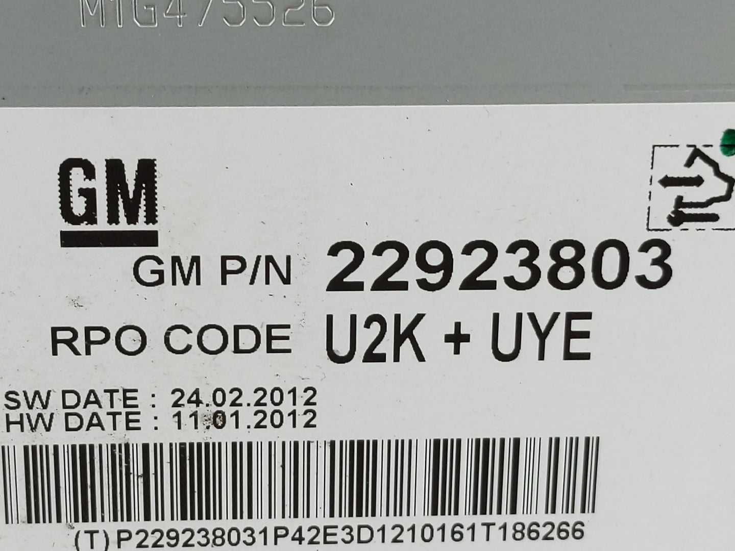2013 Chevrolet Cruze Radio AM FM Cd Player Receiver Replacement P/N:22923803 22976137 Fits OEM Used Auto Parts - Oemusedauto