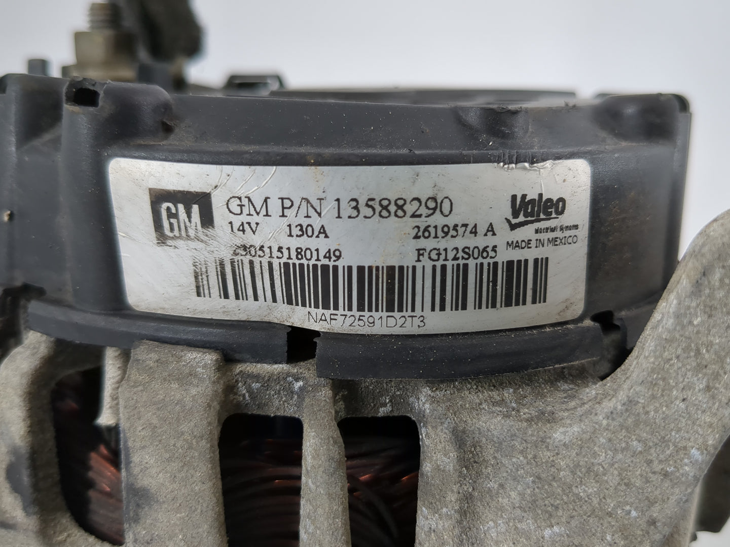 2012-2016 Chevrolet Cruze Alternator Replacement Generator Charging Assembly Engine OEM P/N:13588290 Fits OEM Used Auto Part