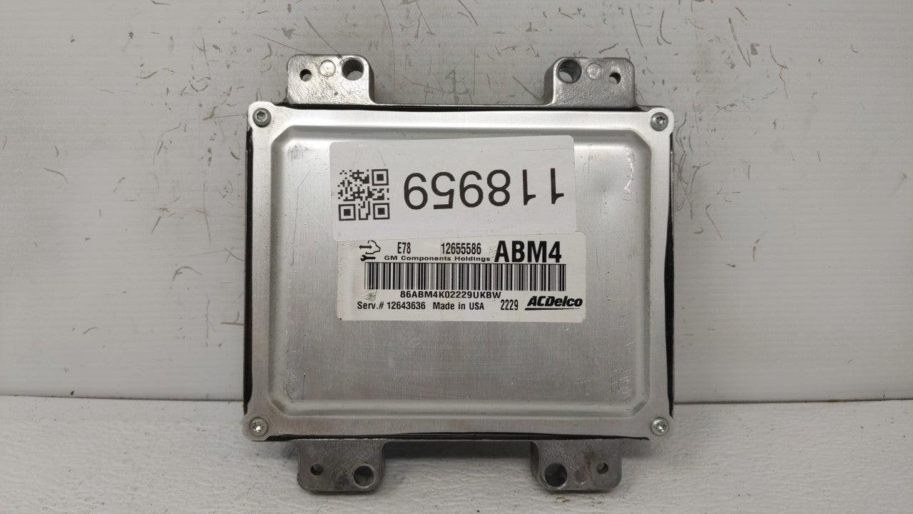 2012-2016 Chevrolet Cruze PCM Engine Control Computer ECU ECM PCU OEM P/N:12669325,12669749,12655586,12656958 12669325 Fits 