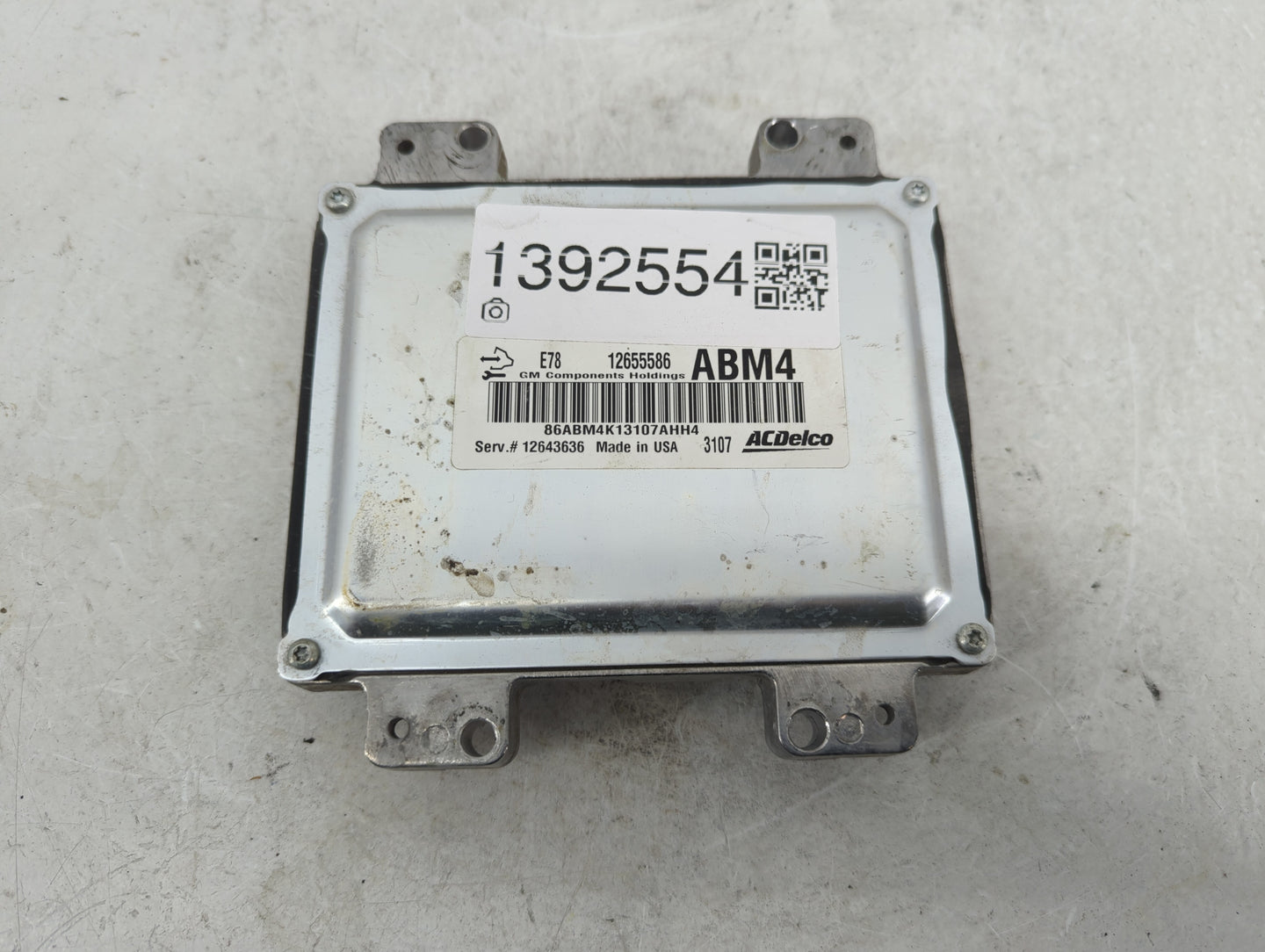 2012-2016 Chevrolet Cruze PCM Engine Control Computer ECU ECM PCU OEM P/N:12655586 Fits Fits 2011 2012 2013 2014 2015 2016 O