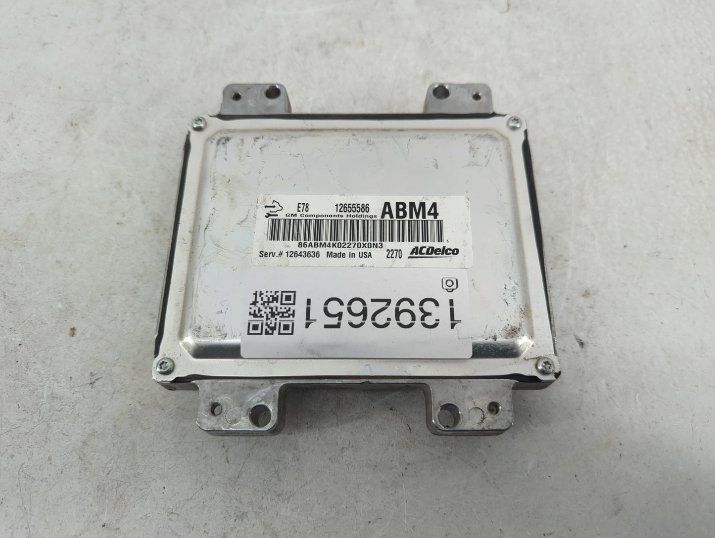 2012-2016 Chevrolet Cruze PCM Engine Control Computer ECU ECM PCU OEM P/N:12655586 Fits Fits 2011 2012 2013 2014 2015 2016 O