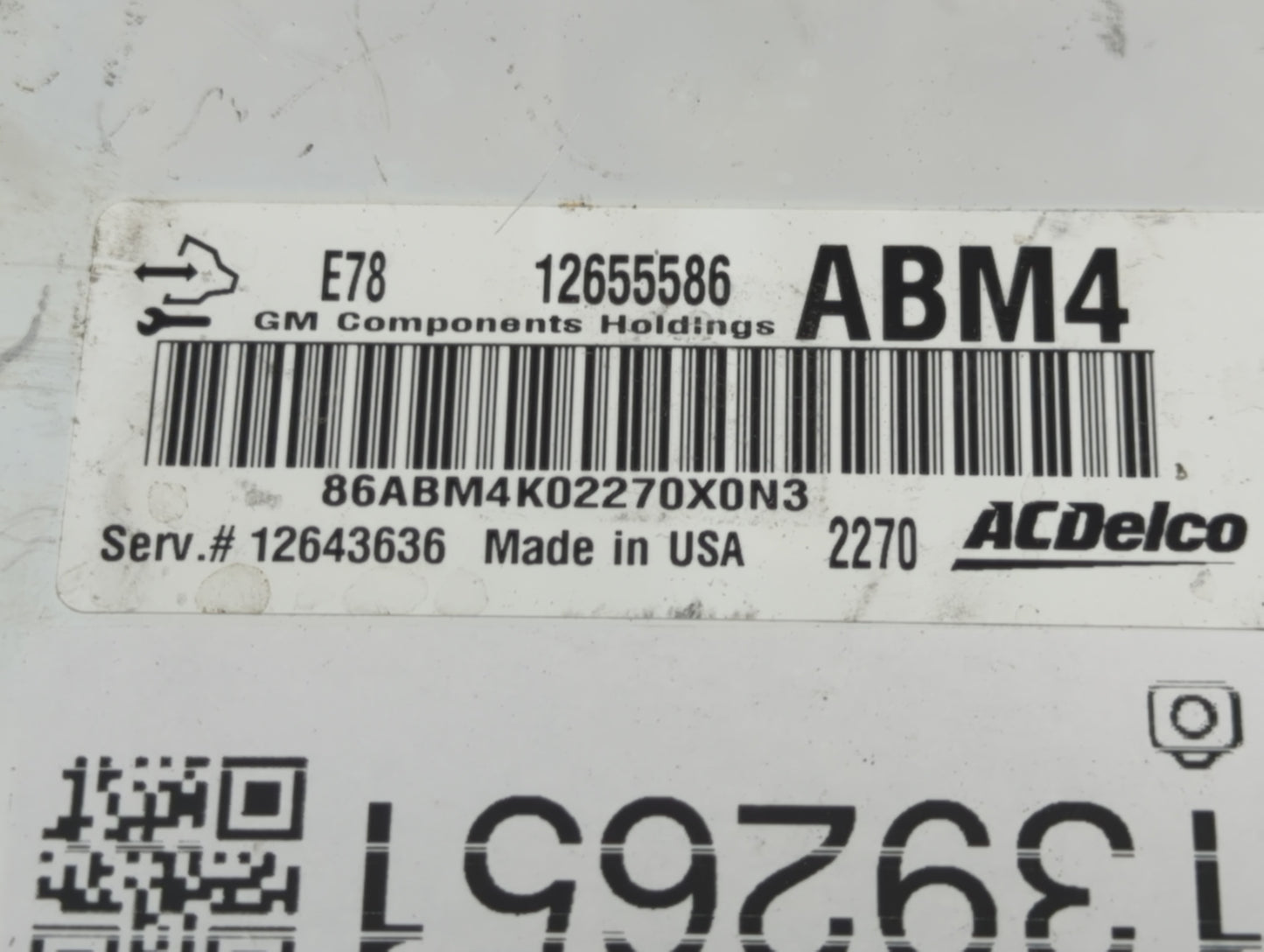 2012-2016 Chevrolet Cruze PCM Engine Control Computer ECU ECM PCU OEM P/N:12655586 Fits Fits 2011 2012 2013 2014 2015 2016 O