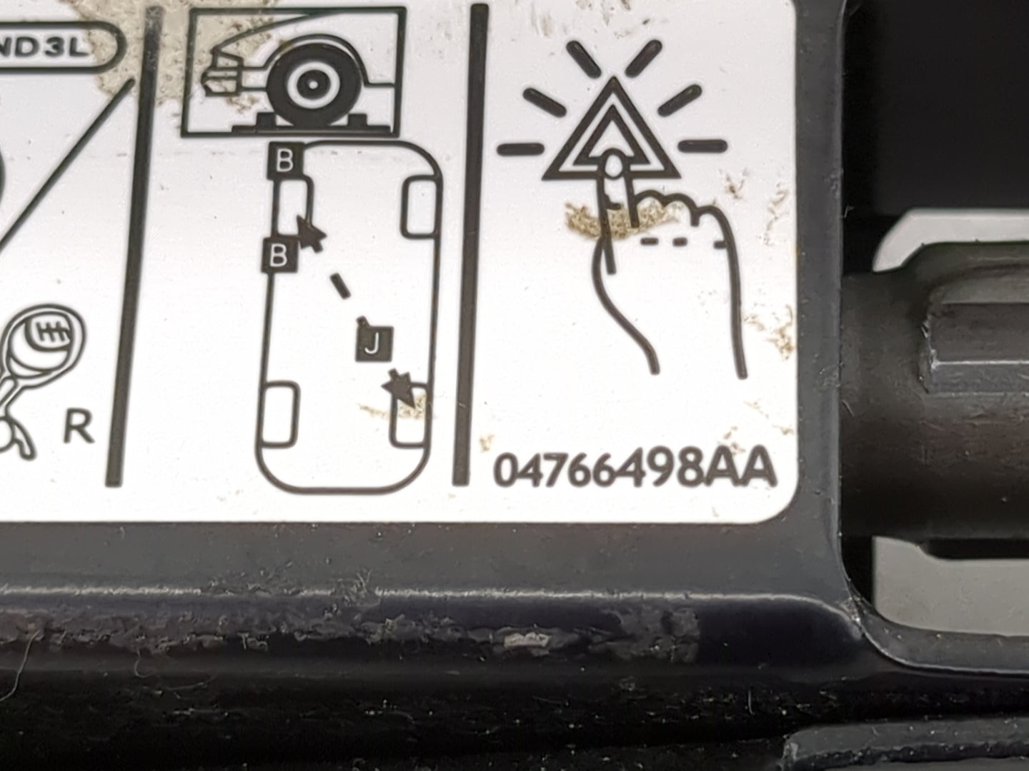 2013 Chevrolet Cruze Spare Scissor Car Jack Black - Oemusedautoparts1.com