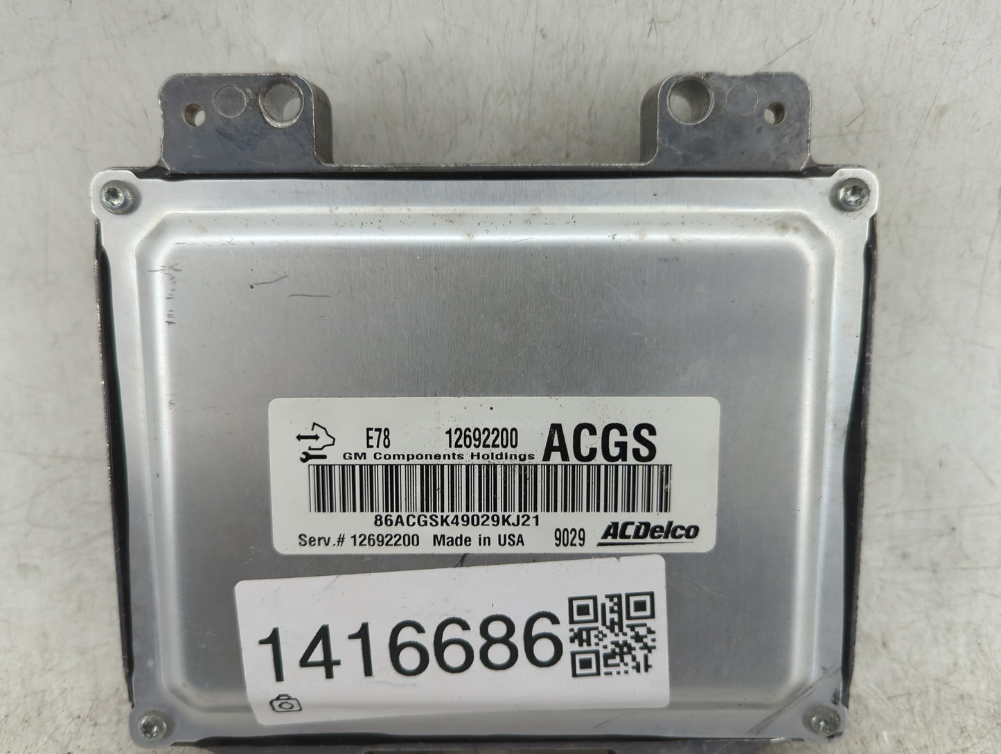 2012-2016 Chevrolet Cruze PCM Engine Control Computer ECU ECM PCU OEM P/N:12692200 Fits Fits 2011 2012 2013 2014 2015 2016 O