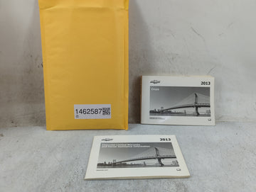 2013 Chevrolet Cruze Owners Manual Book Guide P/N:22771025 20951306 OEM Used Auto Parts - Oemusedautoparts1.com