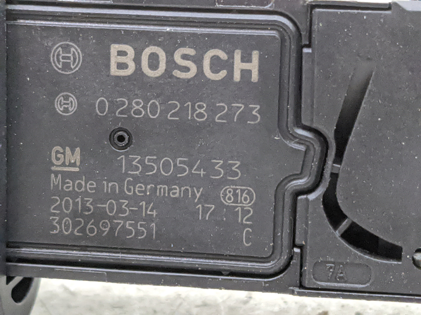 2012-2019 Chevrolet Cruze Mass Air Flow Meter Maf 1485382 - Oemusedautoparts1.com