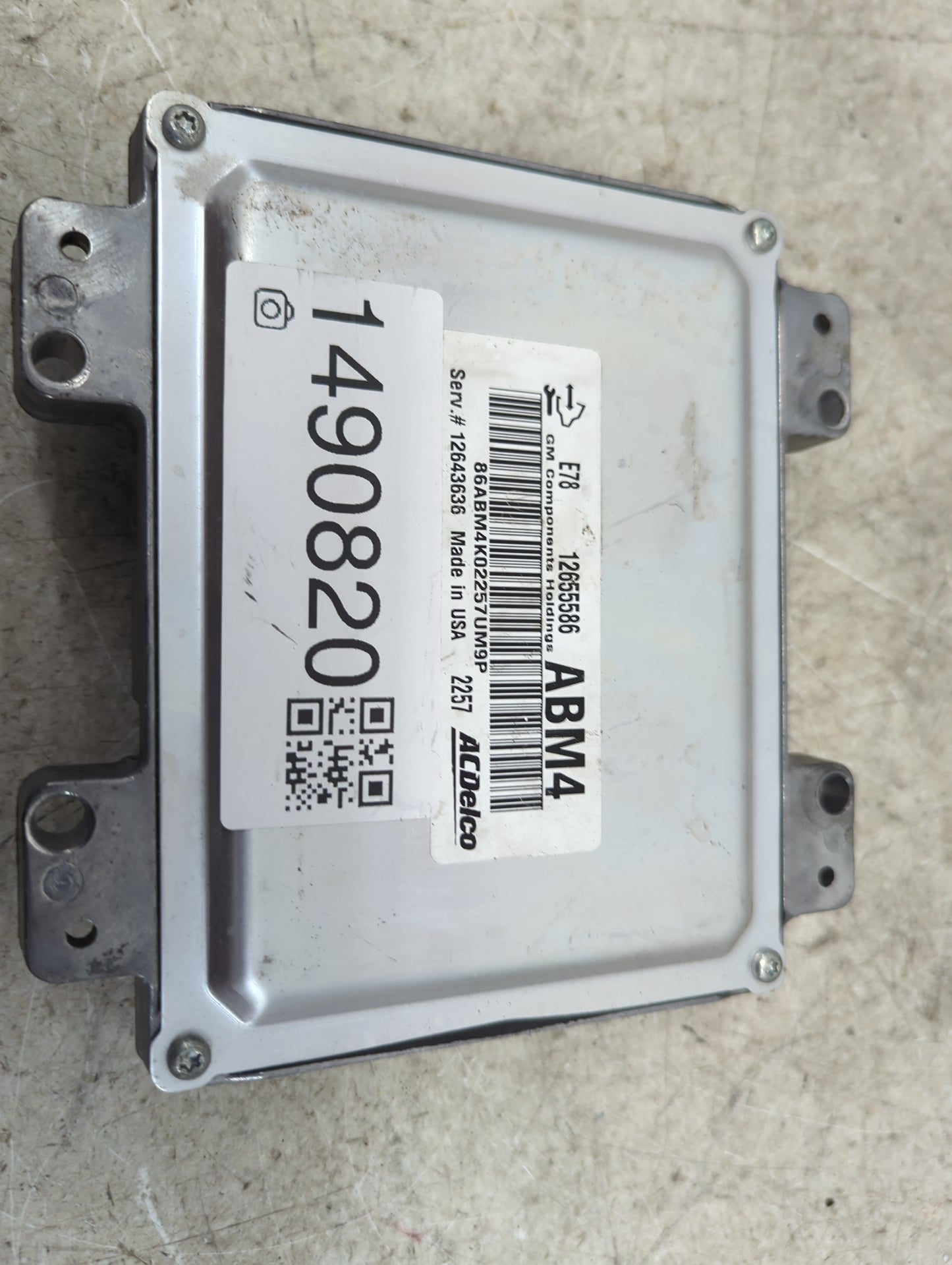 2012-2016 Chevrolet Cruze PCM Engine Control Computer ECU ECM PCU OEM P/N:12655586 12643636 Fits OEM Used Auto Parts - Oemus