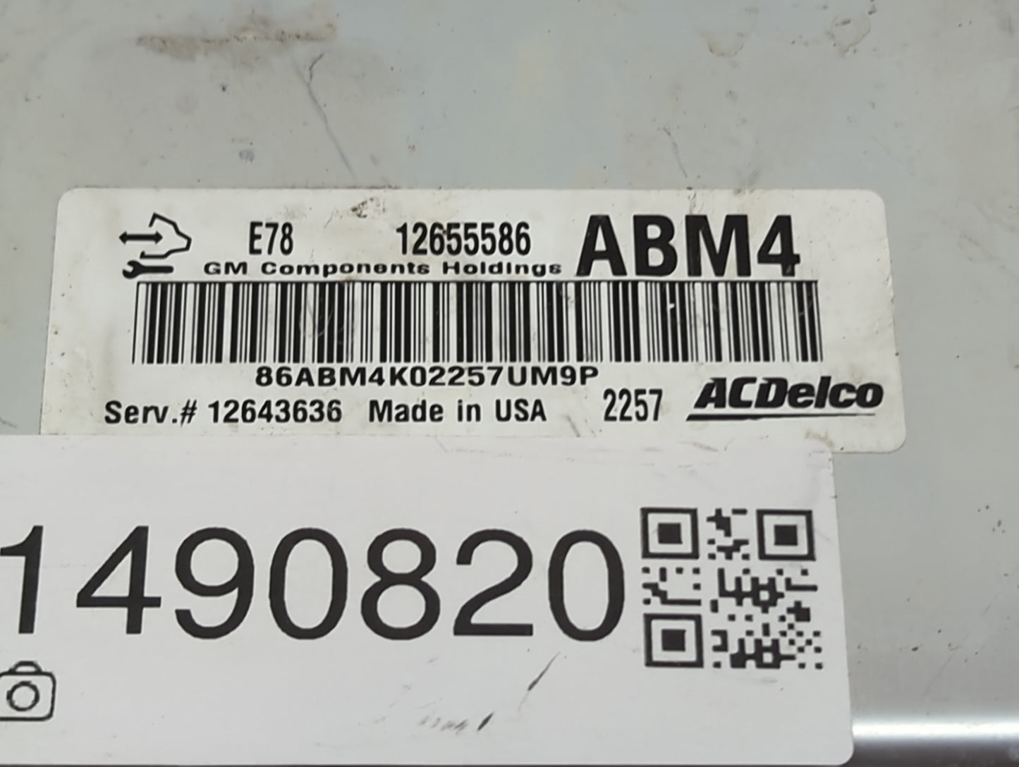 2012-2016 Chevrolet Cruze PCM Engine Control Computer ECU ECM PCU OEM P/N:12655586 12643636 Fits OEM Used Auto Parts - Oemus