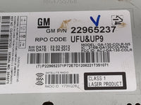 2013 Chevrolet Cruze Radio AM FM Cd Player Receiver Replacement P/N:22965237 GA-130-COLR-NS, 216B-GA130COLRNS Fits OEM Used 