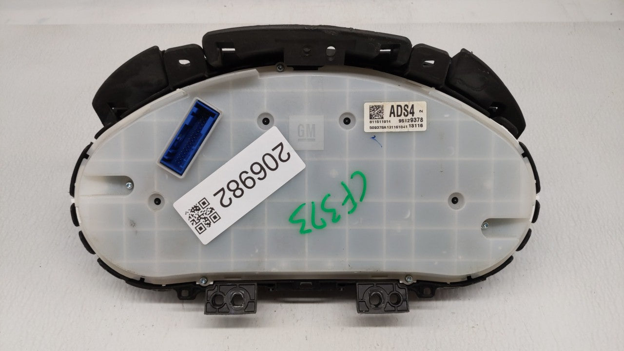 2013-2014 Chevrolet Cruze Instrument Cluster Speedometer Gauges P/N:95129378 Fits Fits 2013 2014 OEM Used Auto Parts - Oemus