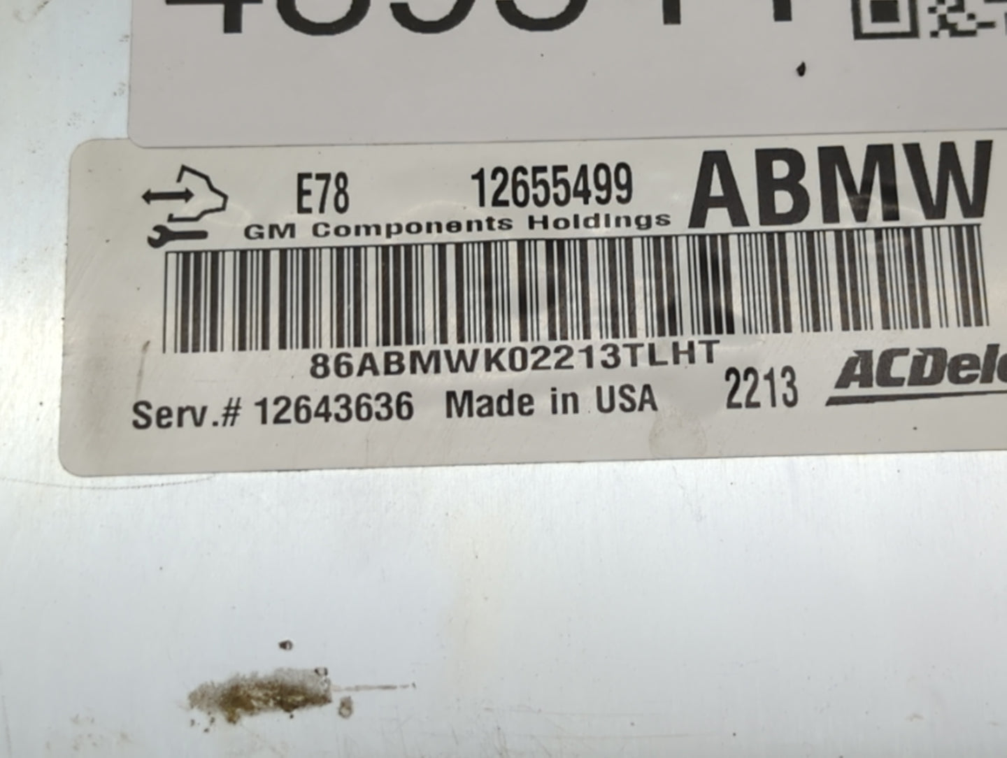 2012-2016 Chevrolet Cruze PCM Engine Control Computer ECU ECM PCU OEM P/N:12643636 12655499 Fits OEM Used Auto Parts - Oemus