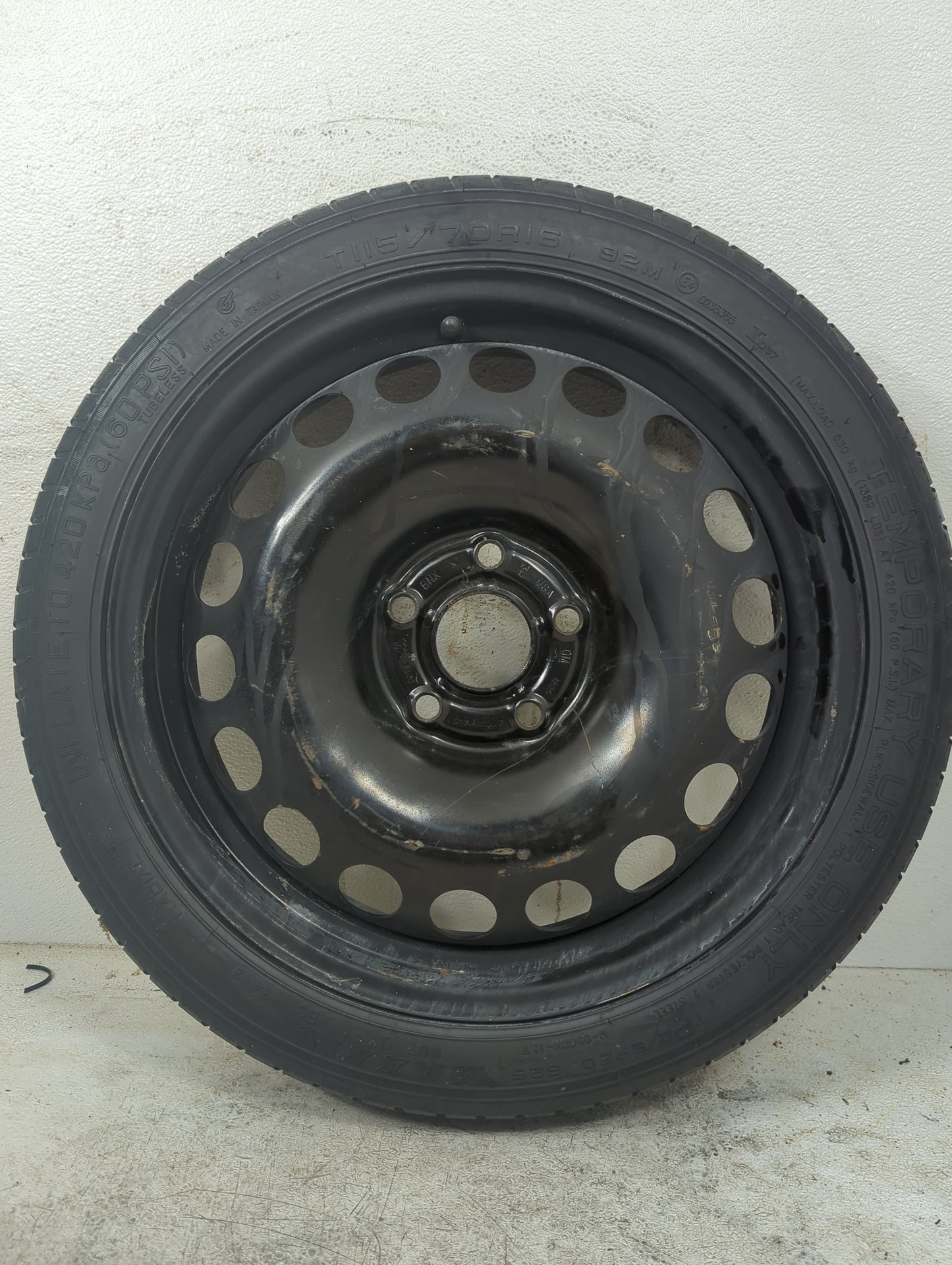 2012-2016 Chevrolet Cruze Spare Donut Tire Wheel Rim Oem 5000761 - Oemusedautoparts1.com