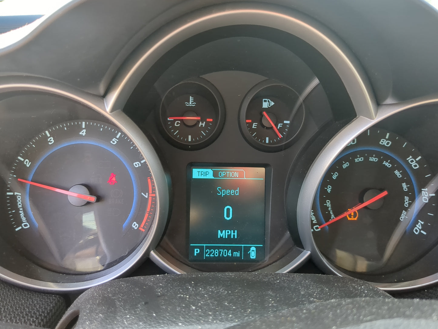 2013-2014 Chevrolet Cruze Instrument Cluster Speedometer Gauges Miles:229K Fits Fits 2013 2014 OEM Used Auto Parts - Oemused