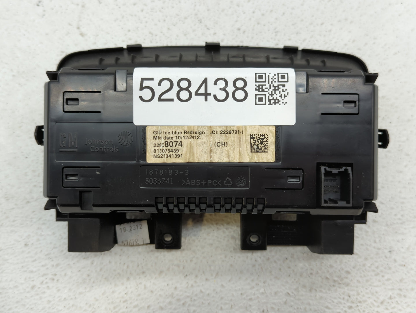 2013 Chevrolet Cruze Radio AM FM Cd Player Receiver Replacement P/N:22858074 Fits OEM Used Auto Parts - Oemusedautoparts1.co