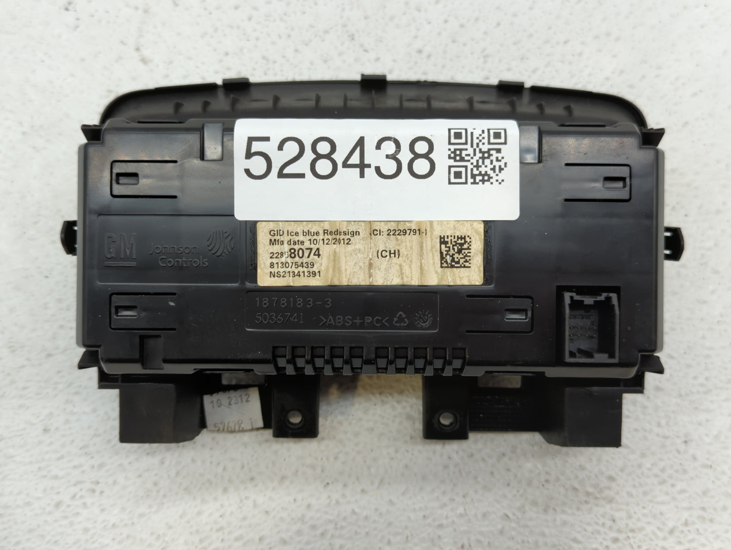 2013 Chevrolet Cruze Radio AM FM Cd Player Receiver Replacement P/N:22858074 Fits OEM Used Auto Parts - Oemusedautoparts1.co