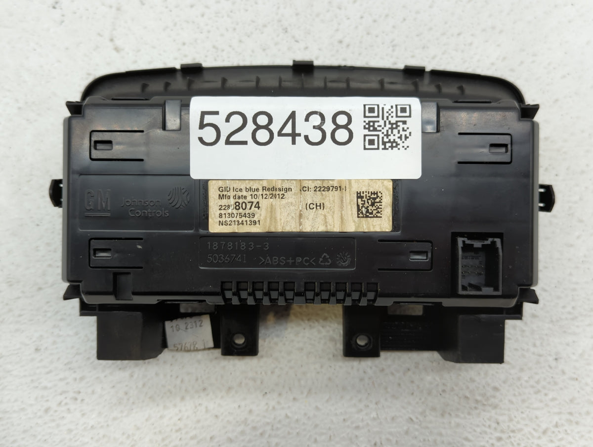 2013 Chevrolet Cruze Radio AM FM Cd Player Receiver Replacement P/N:22858074 Fits Fits 2002 2003 OEM Used Auto Parts - Oemus