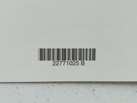 2013 Chevrolet Cruze Owners Manual Book Guide P/N:22771025 OEM Used Auto Parts - Oemusedautoparts1.com