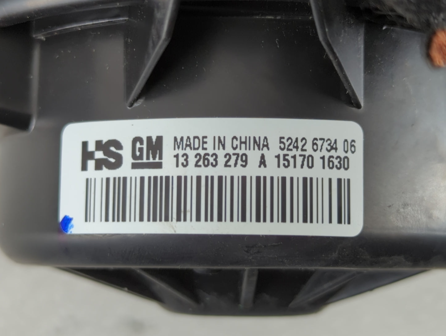 2012-2014 Chevrolet Cruze Rear Heater AC Blower Motor P/N:5242 6734 06 Fits Fits 2011 2012 2013 2014 2015 2016 OEM Used Auto