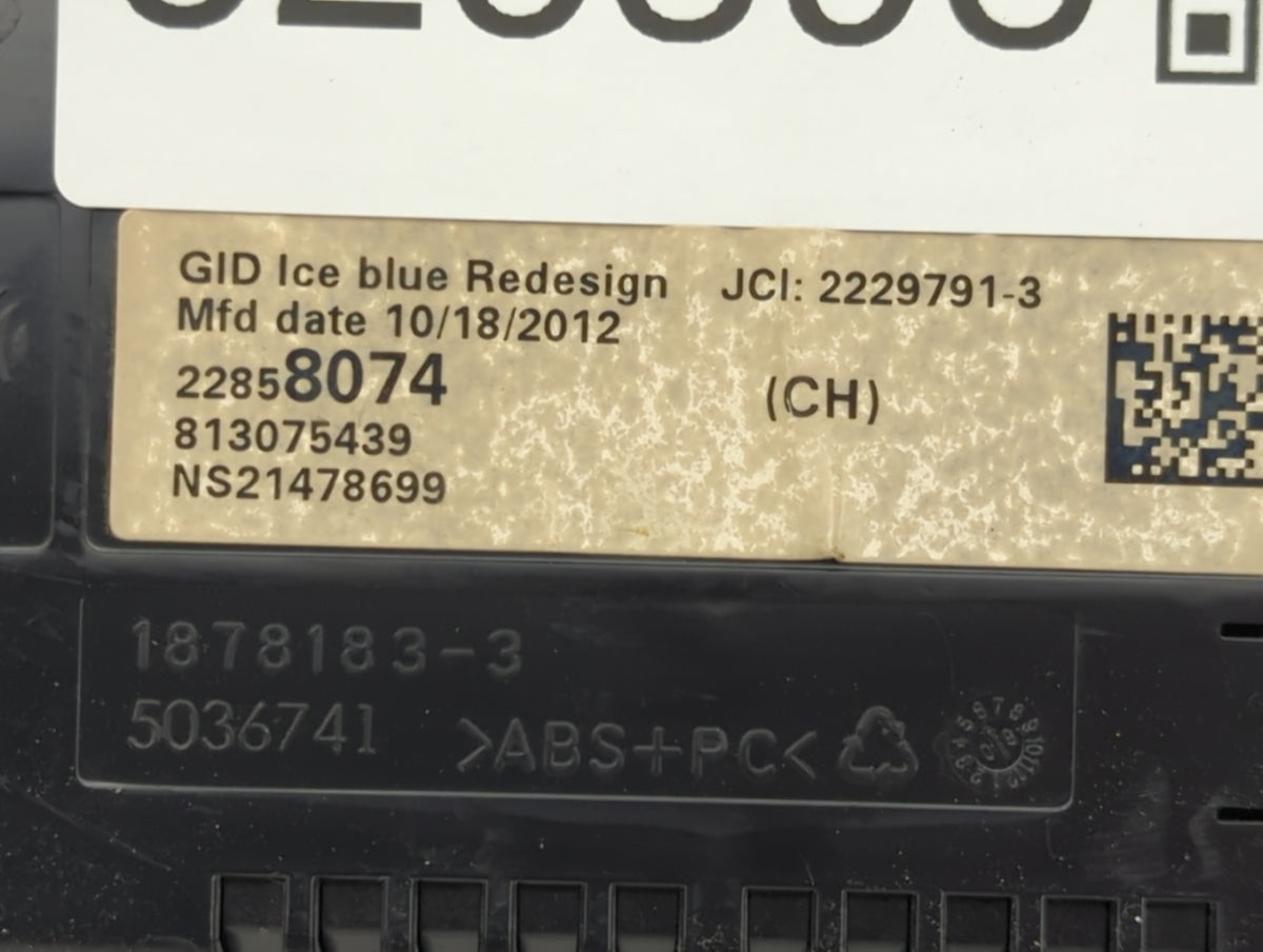 Chevrolet Cruze Information Radio Display Screen 626398 - Oemusedautoparts1.com