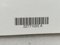 2013 Chevrolet Cruze Owners Manual Book Guide P/N:22771025 A OEM Used Auto Parts - Oemusedautoparts1.com