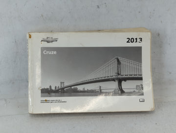 2013 Chevrolet Cruze Owners Manual Book Guide P/N:22771025 B OEM Used Auto Parts - Oemusedautoparts1.com