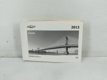 2013 Chevrolet Cruze Owners Manual Book Guide P/N:22771025 A OEM Used Auto Parts - Oemusedautoparts1.com