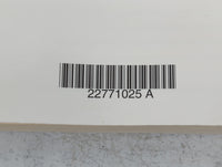 2013 Chevrolet Cruze Owners Manual Book Guide P/N:22771025 A OEM Used Auto Parts - Oemusedautoparts1.com