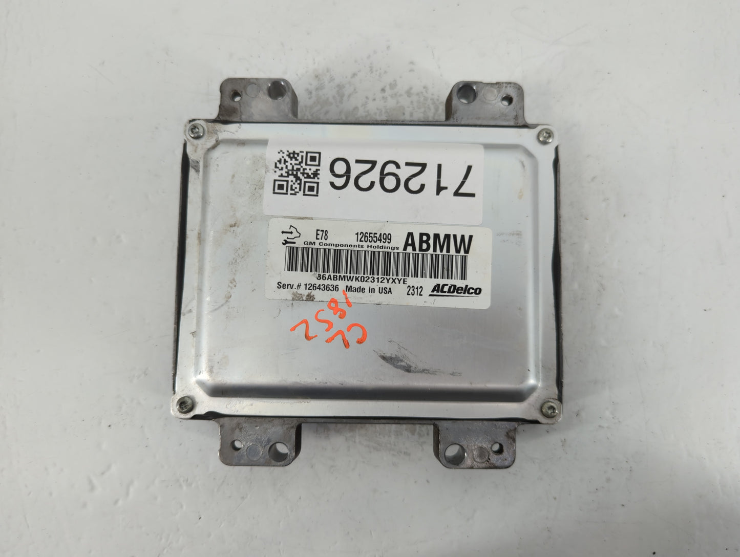 2012-2016 Chevrolet Cruze PCM Engine Control Computer ECU ECM PCU OEM P/N:12655499 12643636 Fits OEM Used Auto Parts - Oemus