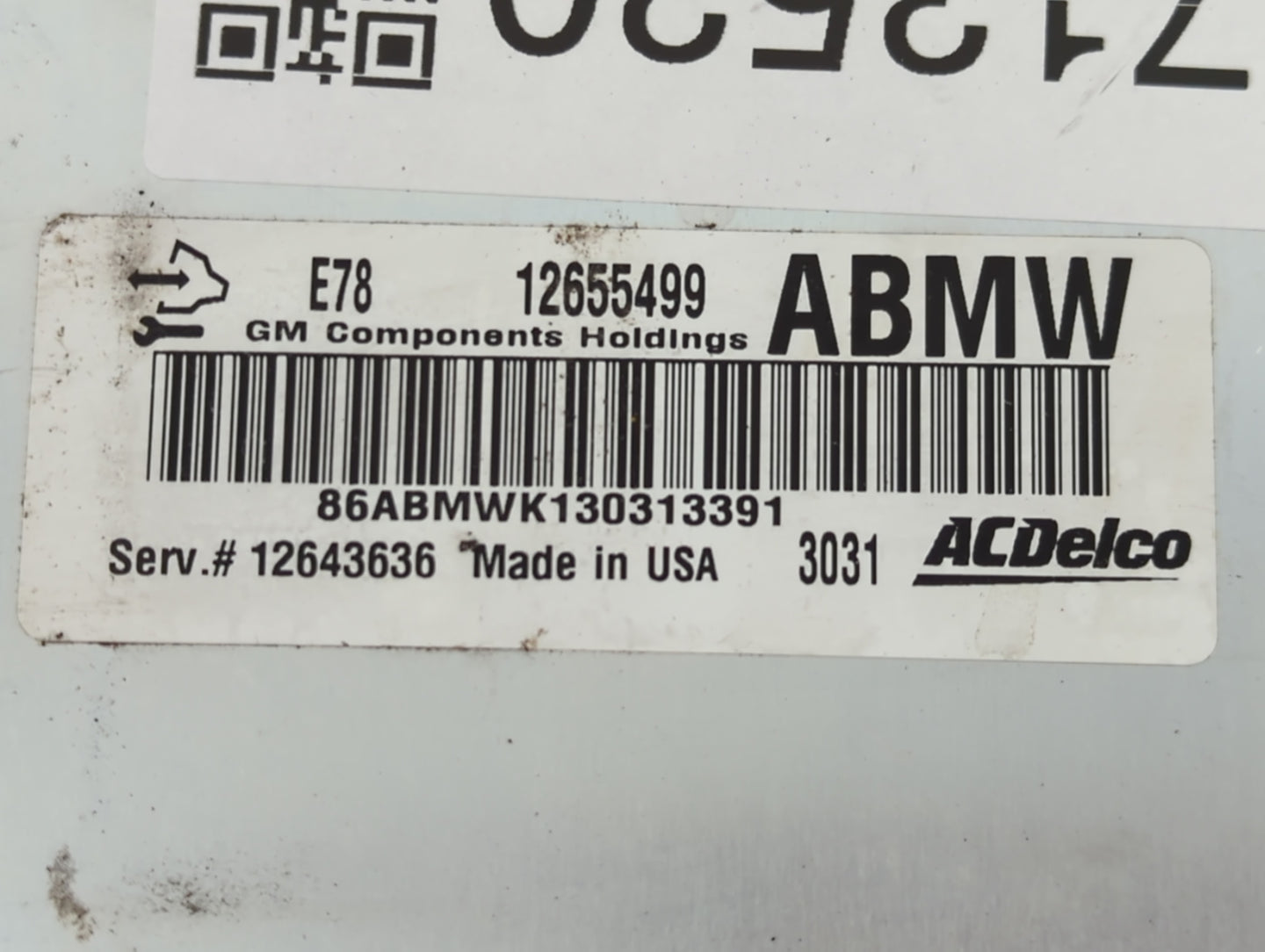 2012-2016 Chevrolet Cruze PCM Engine Control Computer ECU ECM PCU OEM P/N:12655499 12643636 Fits OEM Used Auto Parts - Oemus