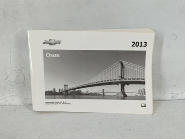 2013 Chevrolet Cruze Owners Manual Book Guide P/N:22771025 A OEM Used Auto Parts - Oemusedautoparts1.com
