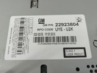 2013 Chevrolet Cruze Radio AM FM Cd Player Receiver Replacement P/N:22923804 Fits OEM Used Auto Parts - Oemusedautoparts1.co