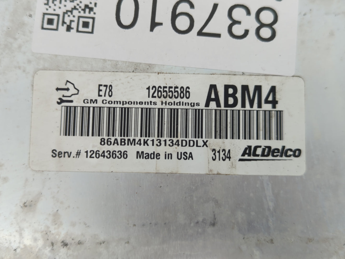 2012-2016 Chevrolet Cruze PCM Engine Control Computer ECU ECM PCU OEM P/N:126555586 E78 Fits Fits 2011 2012 2013 2014 2015 2