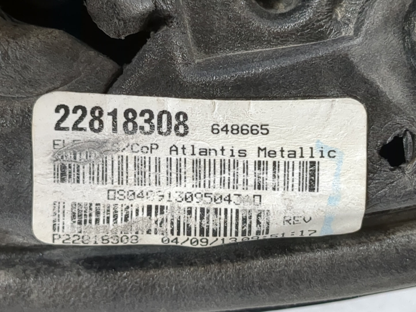 2011-2014 Chevrolet Equinox Driver Side View Mirror - Left Door Mirror OEM Used - Oemusedautoparts1.com