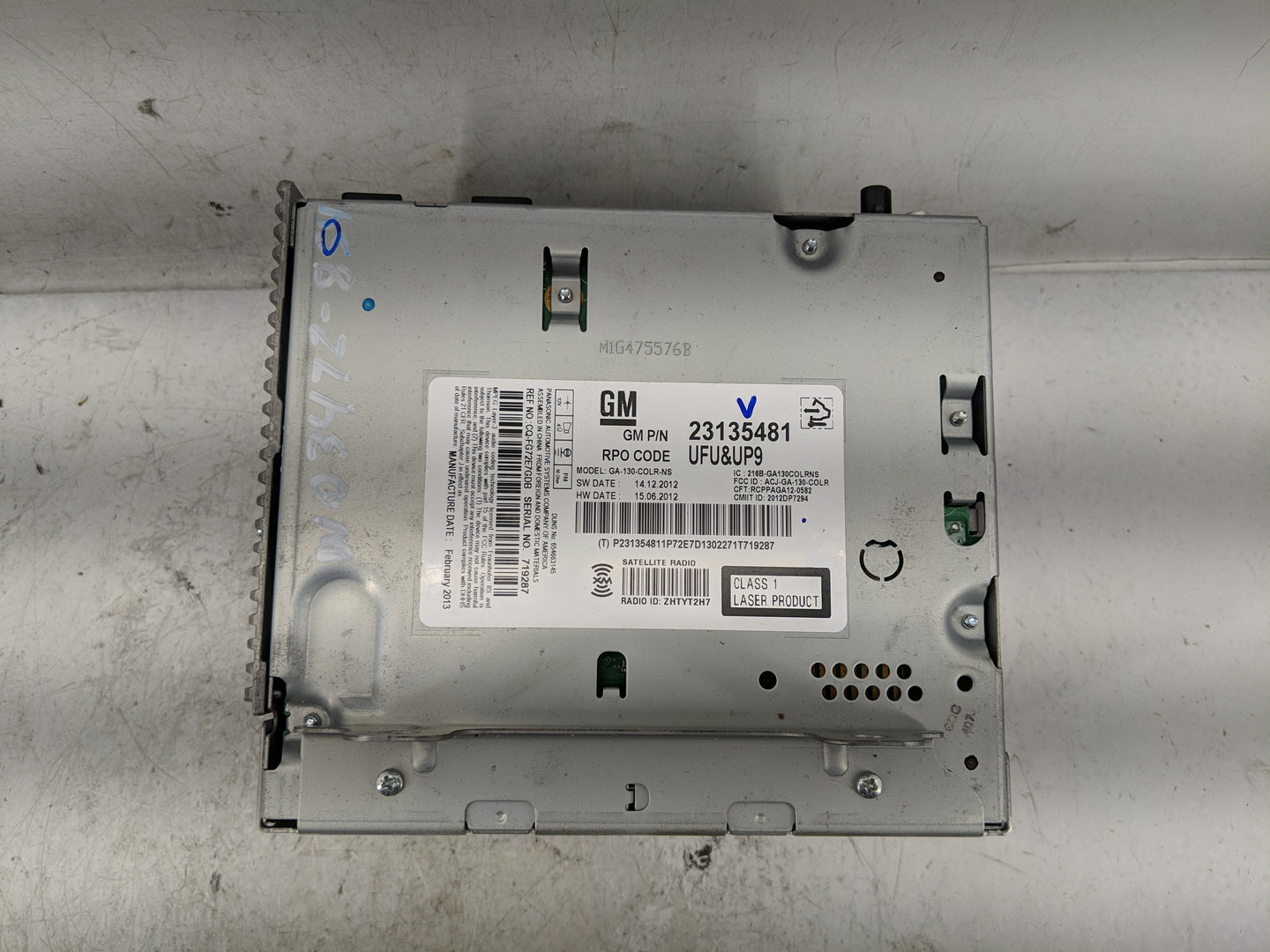 2013 Chevrolet Equinox Radio AM FM Cd Player Receiver Replacement P/N:23135481 Fits OEM Used Auto Parts - Oemusedautoparts1.
