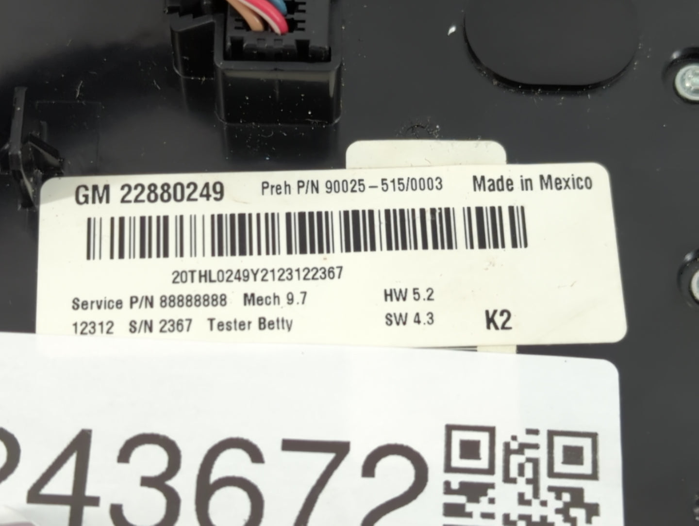 2013 Chevrolet Equinox Climate Control Module Temperature AC/Heater Replacement P/N:22880243 23450883 Fits OEM Used Auto Par
