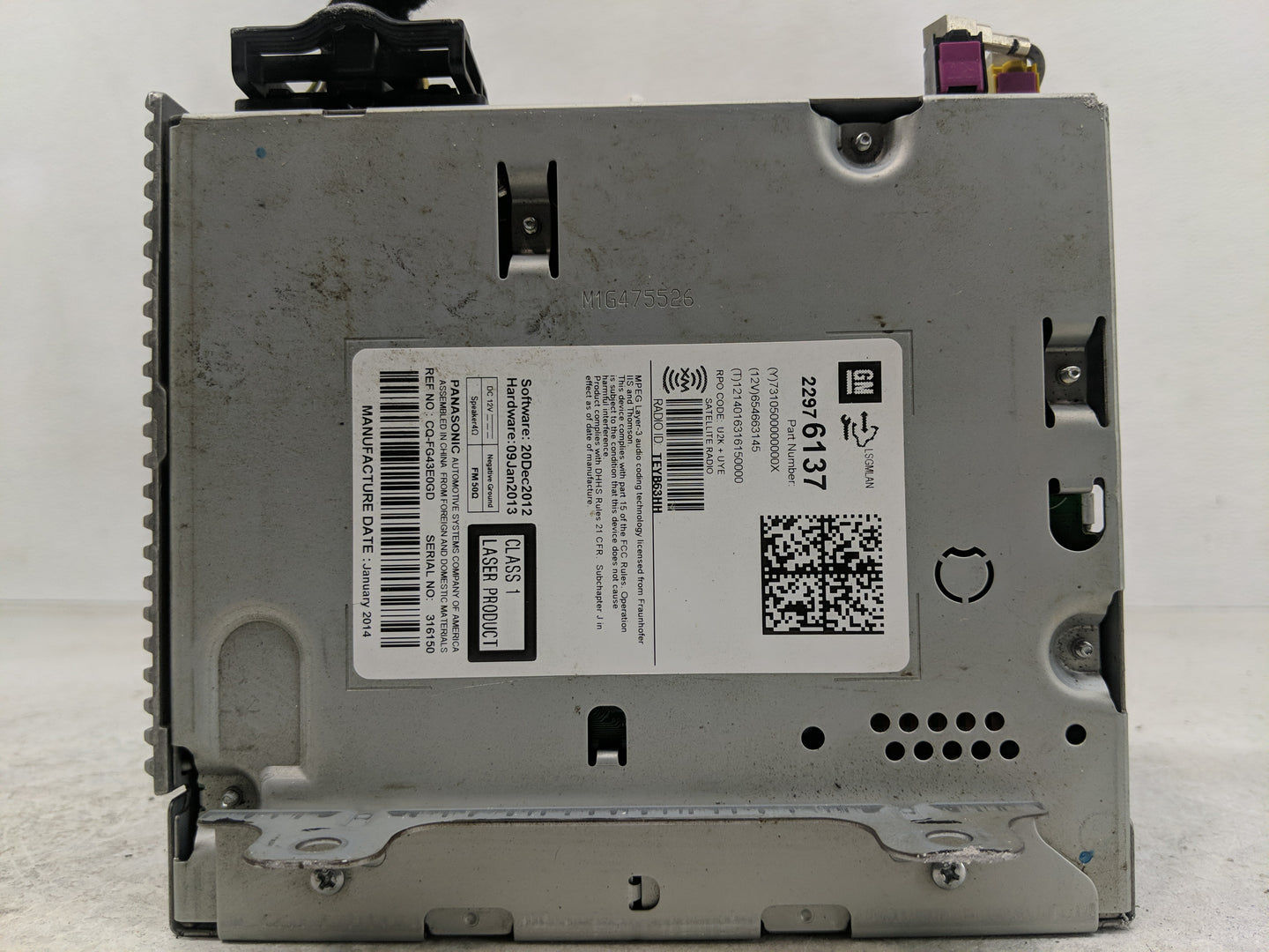 2013 Chevrolet Equinox Radio AM FM Cd Player Receiver Replacement P/N:22976137 Fits OEM Used Auto Parts - Oemusedautoparts1.