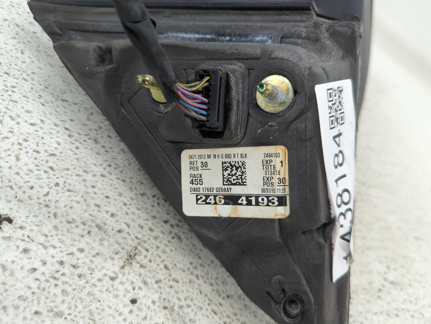 2013 Chevrolet Equinox Passenger Side View Mirror - Right Door Mirror OEM Used - Oemusedautoparts1.com