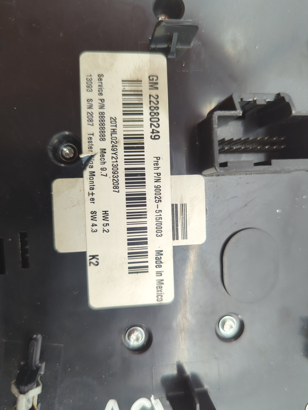 2012-2015 Chevrolet Equinox Radio Control Panel 1507077 - Oemusedautoparts1.com