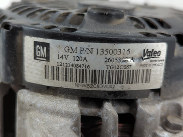 2010-2017 Chevrolet Equinox Alternator Replacement Generator Charging Assembly Engine OEM P/N:13500315 Fits OEM Used Auto Parts