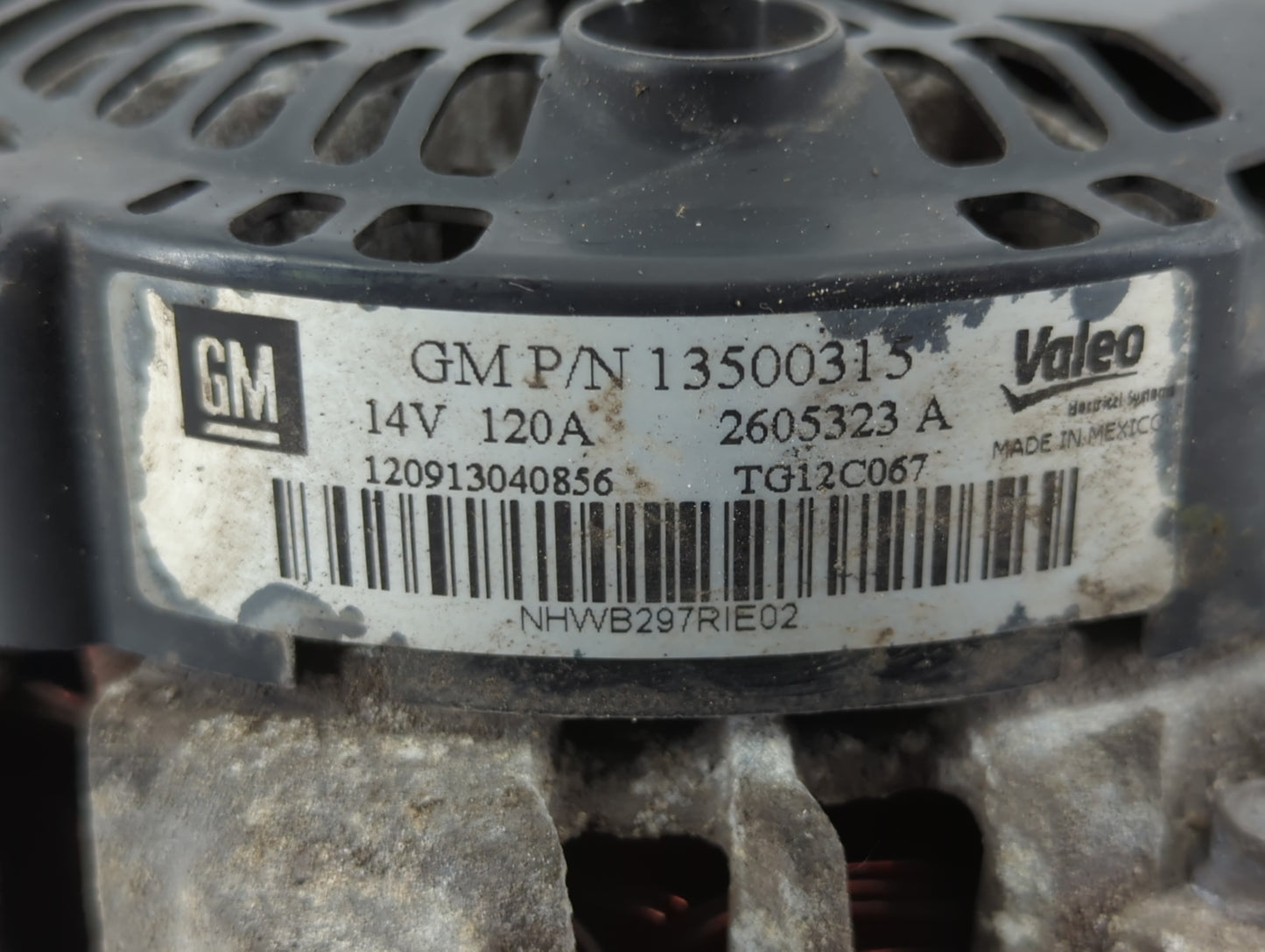 2010-2017 Chevrolet Equinox Alternator Replacement Generator Charging Assembly Engine OEM P/N:2605323 A 13500315 Fits OEM Us