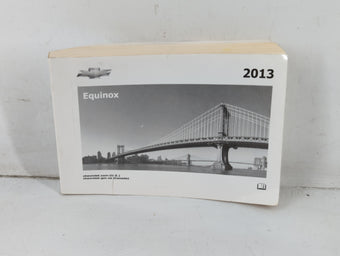 compare product 2013 Chevrolet Equinox Owners Manual Book Guide P/N:20960970 B OEM Used Auto Parts