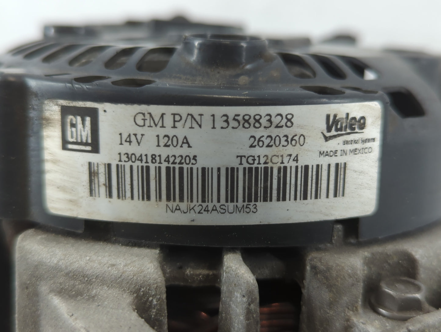 2010-2017 Chevrolet Equinox Alternator Replacement Generator Charging Assembly Engine OEM P/N:13588328 Fits OEM Used Auto Pa
