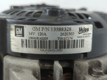 2010-2017 Chevrolet Equinox Alternator Replacement Generator Charging Assembly Engine OEM P/N:13588328 Fits OEM Used Auto Parts
