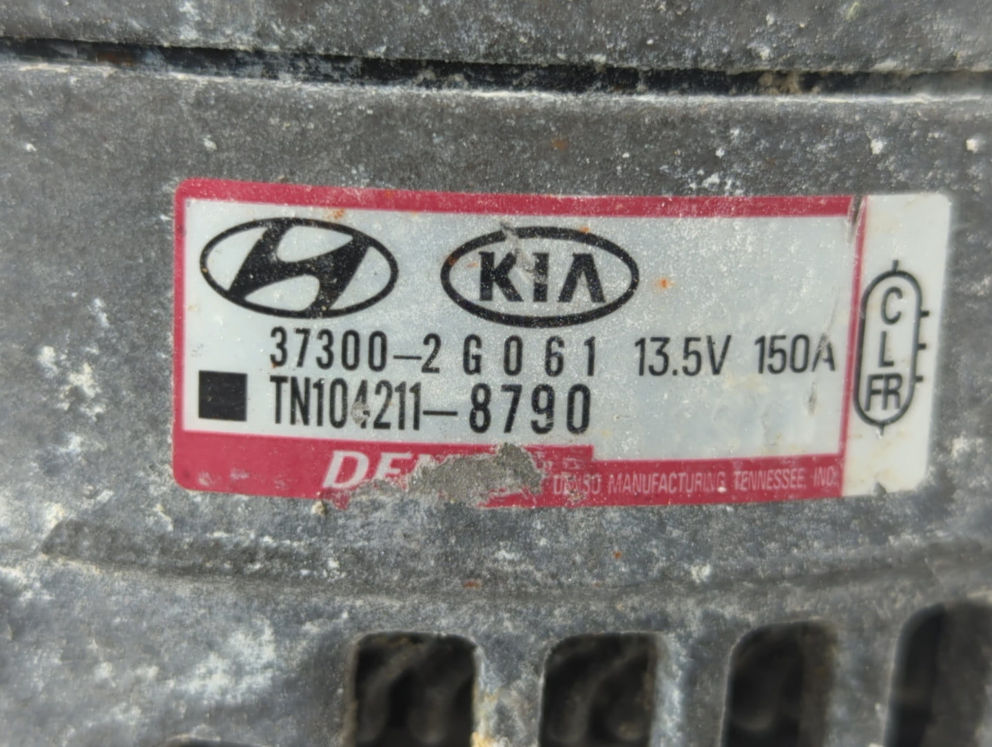 2010-2016 Chevrolet Express 3500 Alternator Replacement Generator Charging Assembly Engine OEM P/N:TN104211-8790 37300-2G061