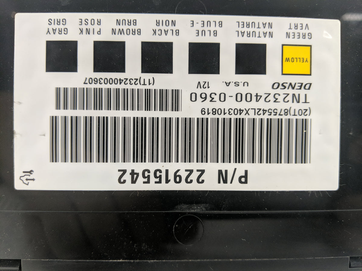2013-2016 Chevrolet Impala Body Control Module Bcm Inner Cabin Fuse Box 1154395 - Oemusedautoparts1.com