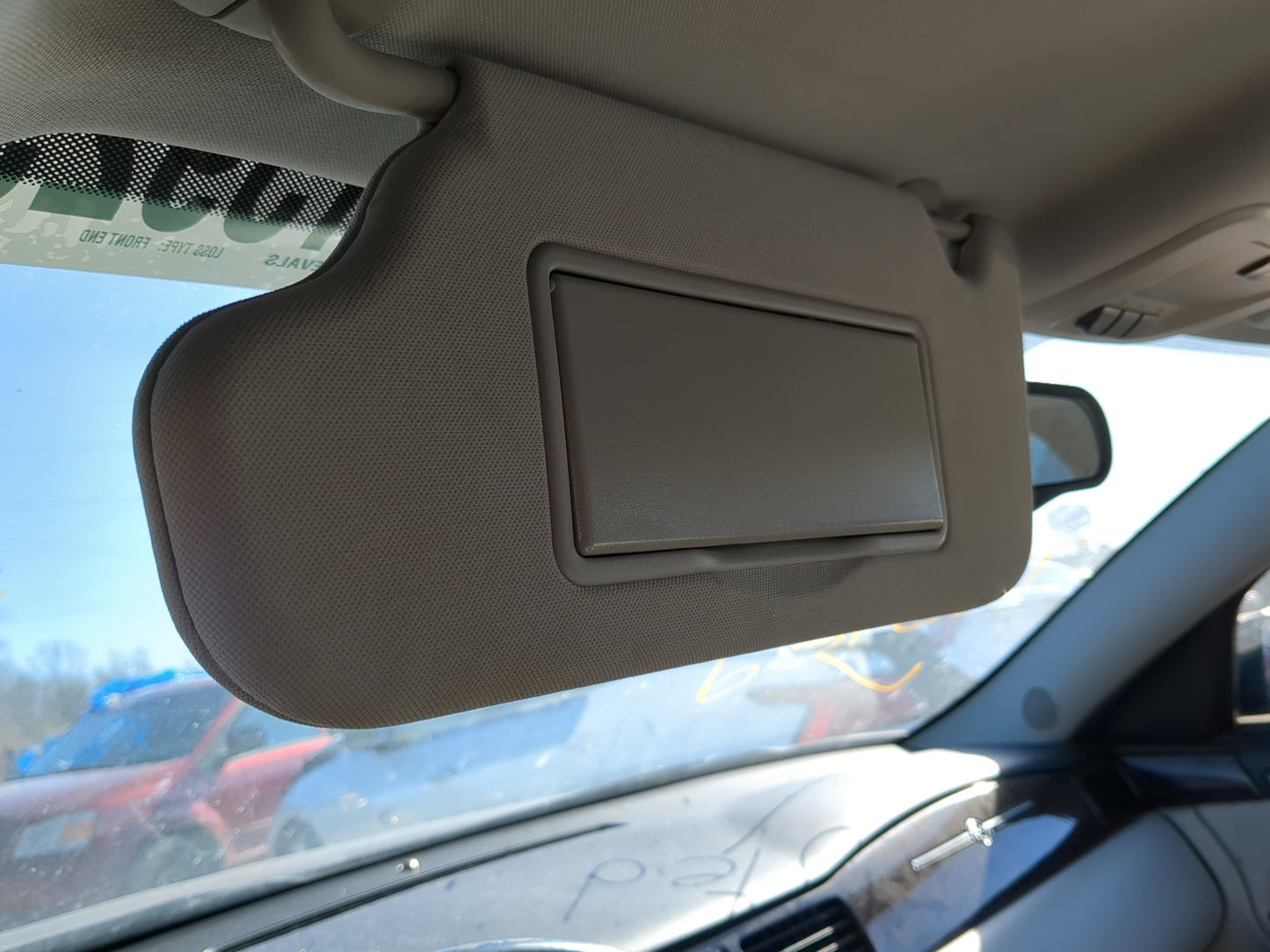 2006-2016 Chevrolet Impala Sun Visor Shade Replacement Driver Left Mirror Fits OEM Used Auto Parts - Oemusedautoparts1.com