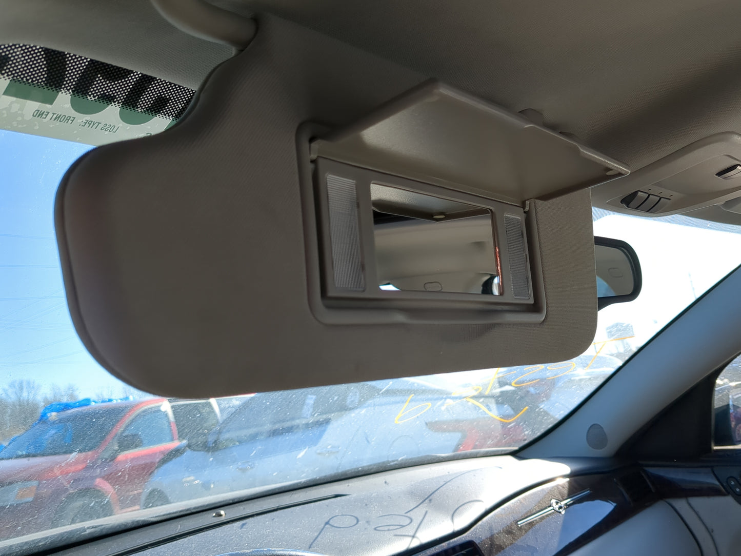 2006-2016 Chevrolet Impala Sun Visor Shade Replacement Driver Left Mirror Fits OEM Used Auto Parts - Oemusedautoparts1.com