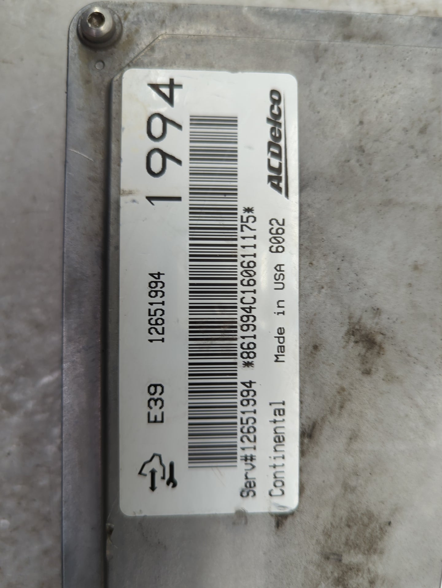 2012-2016 Chevrolet Impala PCM Engine Control Computer ECU ECM PCU OEM P/N:12651994 Fits Fits 2012 2013 2014 2015 2016 OEM U