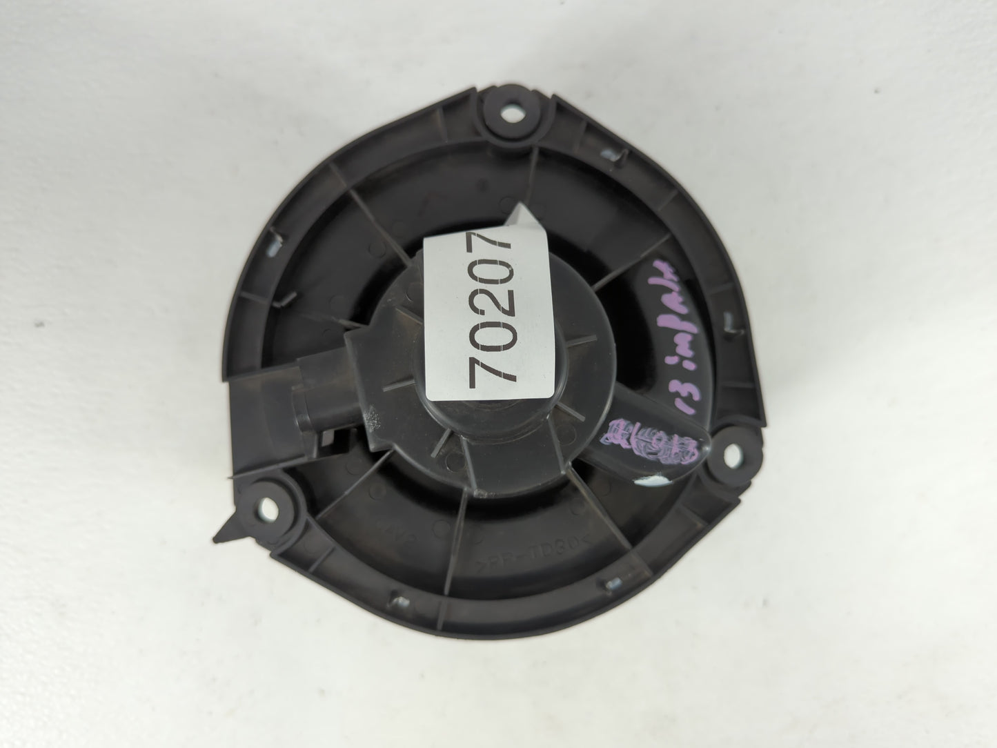 2012-2016 Chevrolet Impala Rear Heater AC Blower Motor P/N:16456506 Fits Fits 2012 2013 2014 2015 2016 OEM Used Auto Parts -