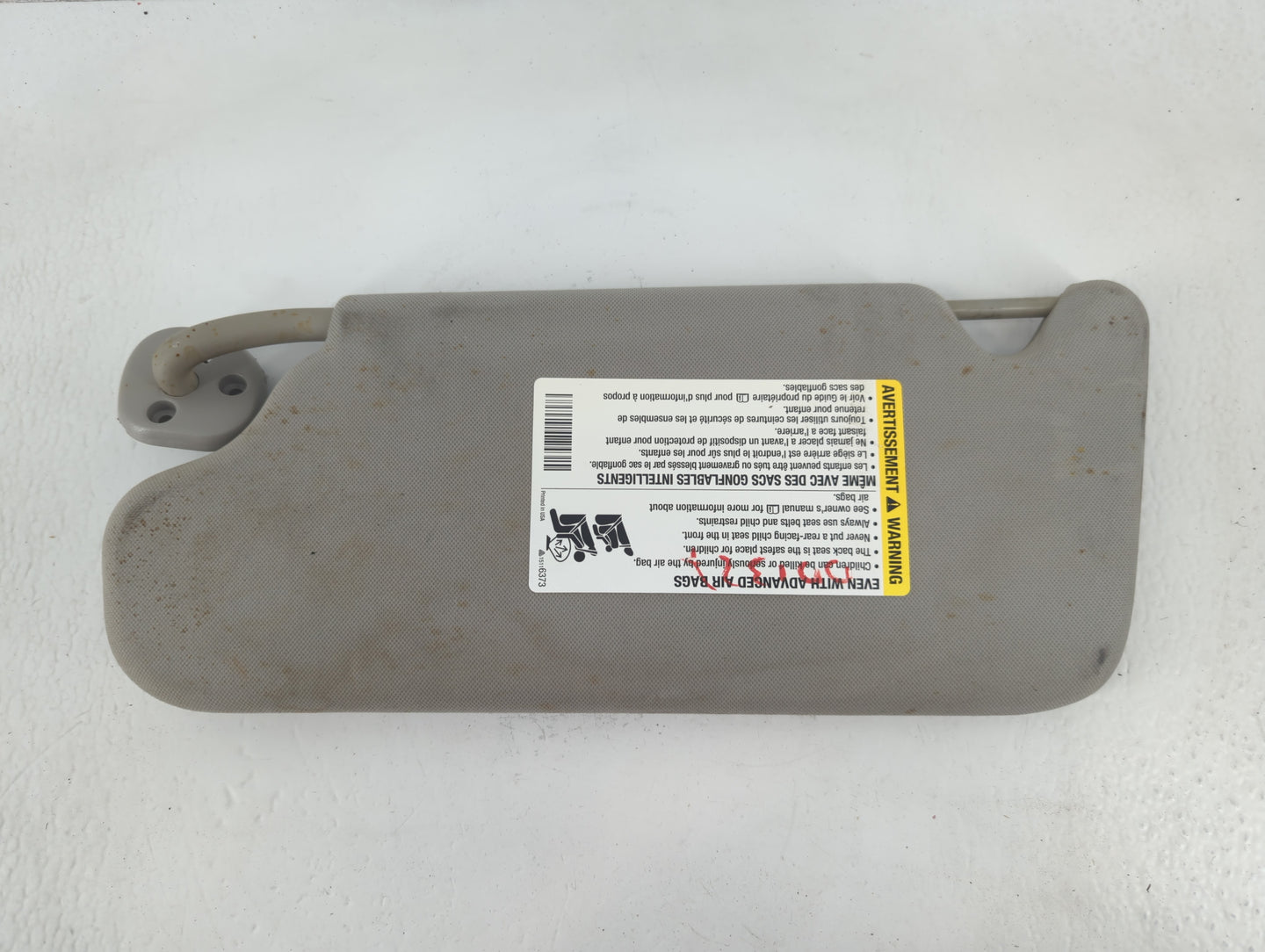 2006-2016 Chevrolet Impala Sun Visor Shade Replacement Passenger Right Mirror Fits OEM Used Auto Parts - Oemusedautoparts1.c